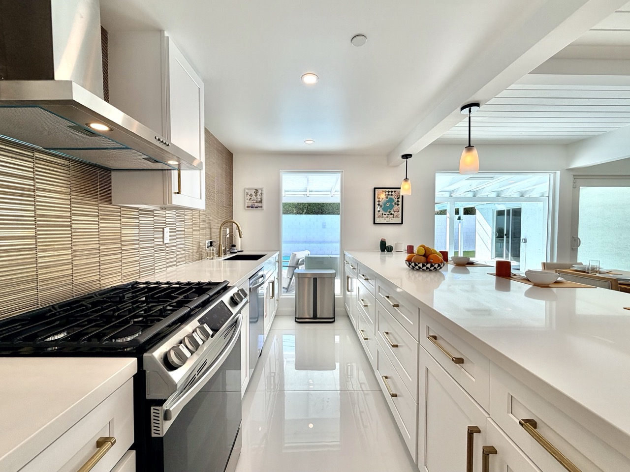 Main house with full chef's kitchen